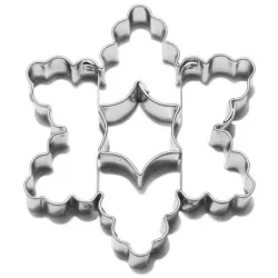 Sternausstecher für Weihnachtsplätzchen gezackt/rundstern