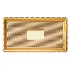 Servierplatte goldfarben MEDORO 15x35cm
