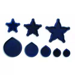 Ausstechformen für essbare Blüten ROSE - Set 8 Stück