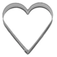 Herz-Ausstecher größer 54×54 mm