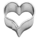 Ausstecher Herzchen gebogen 11x10 mm