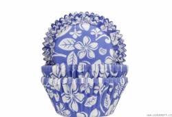 Muffinförmchen Aloha Blümchen Blau 50 Stück