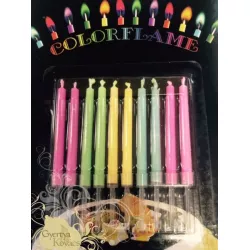 Stimmkerzen mit farbigem Flammeensatz 10 Stück