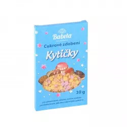 Zuckerde Dekoration 30 g Blüten