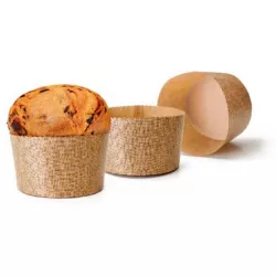 Papiertortenförmchen für Panettone 5 Stück für 500 g