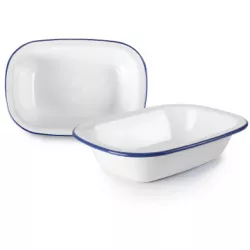 Mini-emaillierter Bräter 20 x 14 x 5 cm ohne Deckel