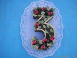 Backform für Ziffer 3, 34 cm