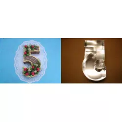 Backform ziffer 5 34cm