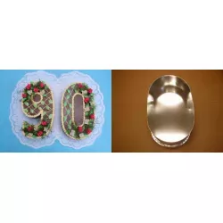 Dortform mit der Ziffer 0 34 cm