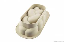 Silikonform für Weihnachtskuchen / großes Brötchen 2,1 l