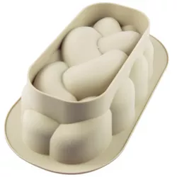 Silikonform für Weihnachtskuchen / großes Brötchen 2,1 l