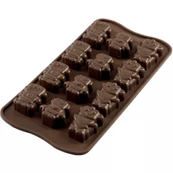 Silikonform für Schokolade Roboter