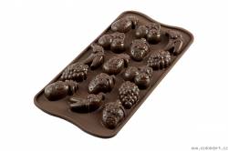 Silikonform für Schokolade Obst