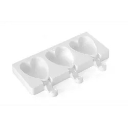 Silikonform für Eis am Stiel – Herzform