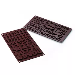 Silikonform für Schokolade Nummern