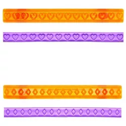 Herz-Relief-Presse für Modelliermasse mit Rhombus-Formen