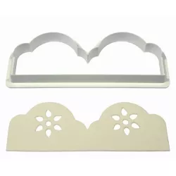 Ausstecher für Volants 12,5 × 4,5 cm