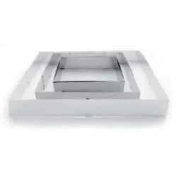 Ausrollform für Kuchen - Ring quadratisch 20x24 - 38x46 cm
