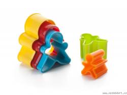 Satz Ausstechformen 5 Stück, bunter Mann