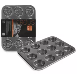 Backblechform zum Backen von 12 Muffins 35,5x26,5x3,5 cm