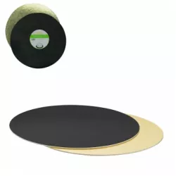 Tortenunterlage 1 Stk beidseitig schwarz-gold 32 cm 3 mm