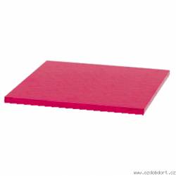 Quadratische rote Kuchendeckchen-Unterlage 30×30 cm