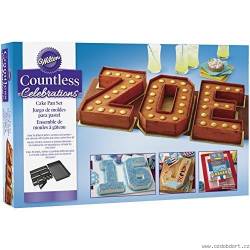 Set aus Formen, Nummern und Buchstaben 37x23 cm