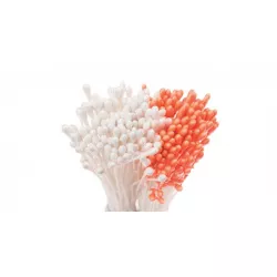 Perlmutt-Pestiky - weiß, orange