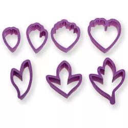 Plastik-Ausstecher Pfingstrose – 7 Stück