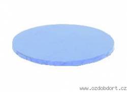 Runde Kuchengitter Unterlage St. Blau 35x1,2 cm