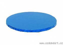 Runde Kuchenplatte blau 25x1,2 cm