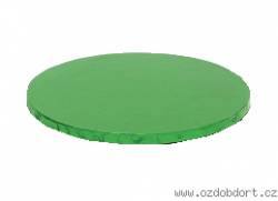 Runde Kuchenplatte grün 30x1,2 cm