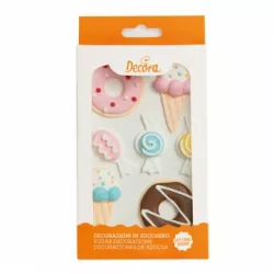 Zuckerdekoration für Kuchen Zuckerfiguren 7 Stücke