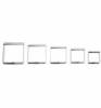 Ausstechform für Plätzchen glatte Quadrate 5 Stück
