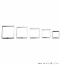 Ausstechform für Plätzchen glatte Quadrate 5 Stück