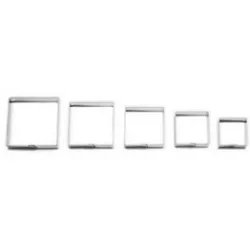 Ausstechform für Plätzchen glatte Quadrate 5 Stück