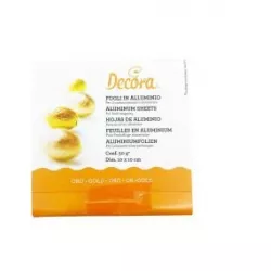 Folien für Schokoladenverpackung - goldfarben, 10x10 cm, 150 Stück