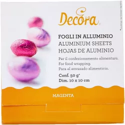 Folien für Schokoladenverpackung - Rot, 10x10 cm, 150 Stück