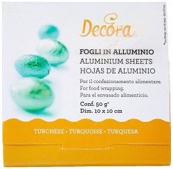 Folien zum Verpacken von Schokolade - Grün 10x10cm 150 Stück