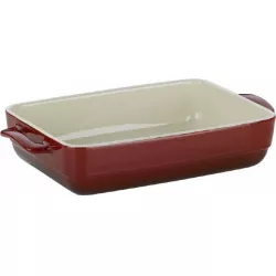 Backblech HIMBEERE, Keramik, rot, 19x32x6,5cm