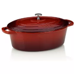 Backblech CALIDO, Gusseisen, rot 32x25x12cm 6L