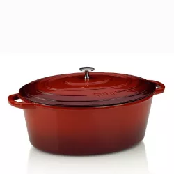 Backformen CALIDO, Gusseisen, rot 35x28,5x14,5cm 9,5l