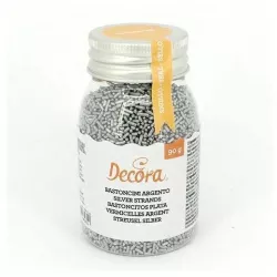 Zuckerstreusel silberne Stäbchen 90g