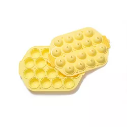 Silikonform für 18x Cake Pops, gelb