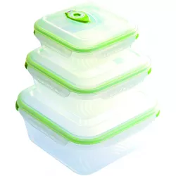 Vakuumbehälter Vac Pure eckig 0,7 l + 1,5 l + 3 l