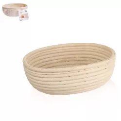 Ovales Brotbackkorb zum Gehenlassen 24x18x9 cm