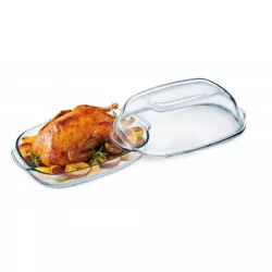 Glasherd mit Deckel 8l