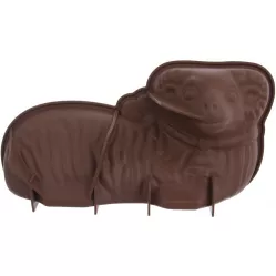 Braune Silikonform für ein Lamm