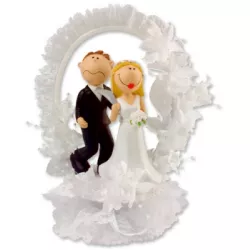 Hochzeitsfigur für Torte 1 Stück unglücklicher Bräutigam 220 mm