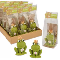Marzipanfrosch mit Krönchen, 3,5 × 4,5 cm